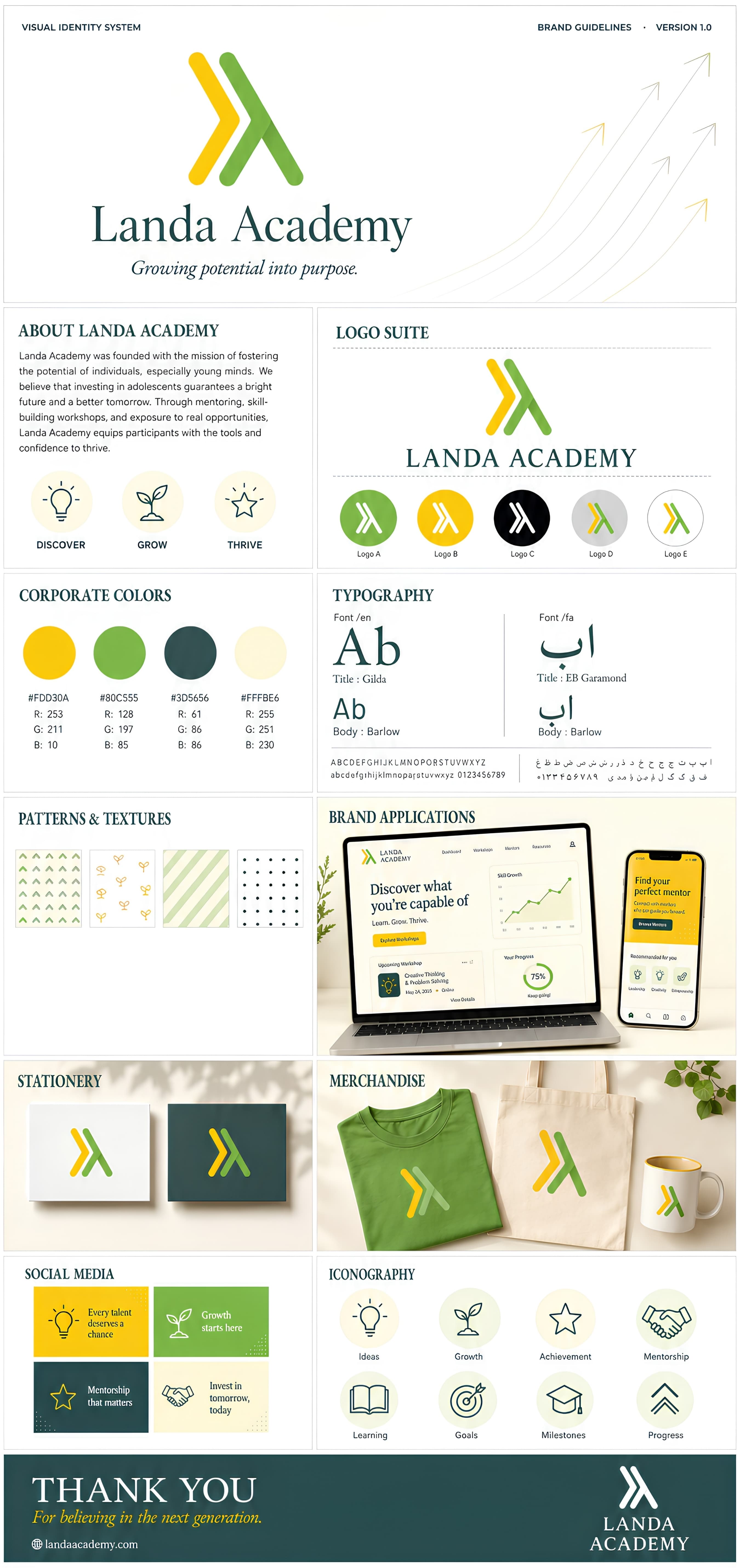 Landa Trip travel-education brand identity